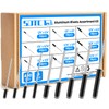 SDTC Tech 400pcs Black Pop Rivets Assortment Kit, 9 Sizes