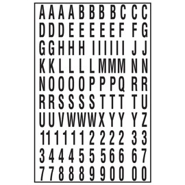 Self Stick Lettering Number [Set of 10]