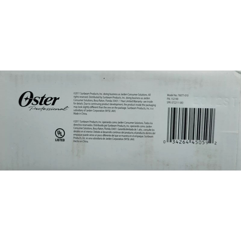 Oster Super Duty OUTLAW, Quiet/Dual Speed Clipper, #76077-010