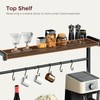 MAHANCRIS Bakers Rack with Power Outlet, Kitchen Storage Shelf with