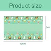 Fogcosy Easter Table Cloth,Easter Decorations Wipe Clean Tablecloth,Egg Chick PVC