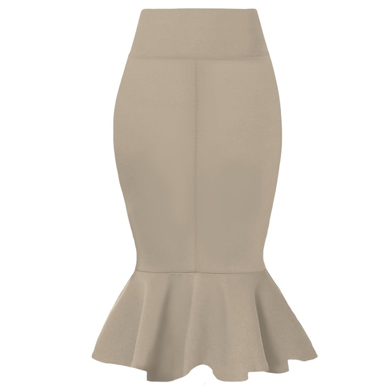 Hybrid & Company Womens Premium Nylon Ponte Stretch Office Fishtail