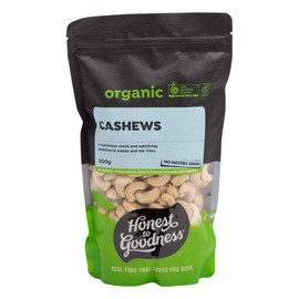Honest to Goodness Organic Raw Cashews 500 g