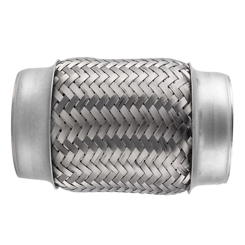 Auto Stainless Steel Exhaust Flexible Pipe Repairing Replacement Tube 150x76mm/6x3in