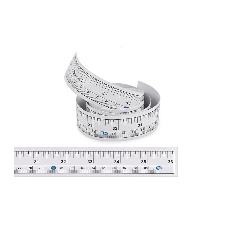 Sandhill Tools Self Adhesive Measuring Ruler Tape 36 inches/90cm, Double