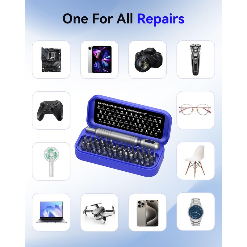 LIFEGOO 55-in-1 Precision Screwdriver Set Mini Magnetic Repair Tool Kit