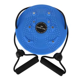 eBoutik - Waist Slimming Balance Rotating Disc Board With String Hold Handles - Multi-functional Twist Exercise For Home Fitness Gym Equipment for Summer Core, Arms & Legs (Blue)