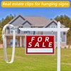 Lnngub 20 Pcs Real Estate Sign Clips,Stainless Steel Real Estate