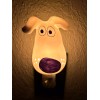 UPI Cute Retro Dog 3D Ceramic Night Light Whiskers Light