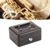 Metal Cash Box 6 Compartments High Safety Money Box with