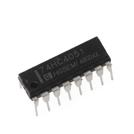 Bridgold 10pcs 74HC4051 74HC 8-Channel Analog multiplexer, Signal Splitter,16-DIP