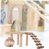 NOLITOY 1pc Hamster Standing Platform Wooden Climbing Ladder for Hamster
