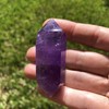 Amethyst Double Terminated Healing Crystal. Sahasrara Chakra Reiki Energy Meditation.