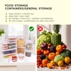 ECO-TOGO 68 PCS Plastic Food Storage Containers with Lids, Kitchen