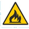 Pubblimania Fire Hazard Combustible Materials - Labels for Outdoor Indoor