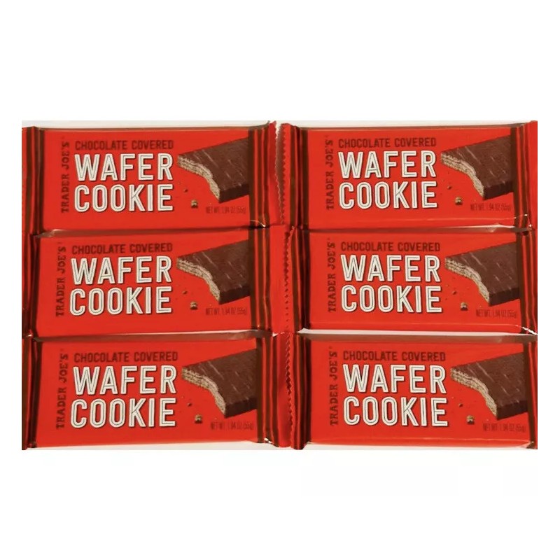 Trader Joe's 6 Packs Trader Joe's Chocolate Covered Wafer Cookie