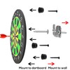 Dartboard Mounting Bracket Set, Dartboard Hanging Kit for Wall Dartboard