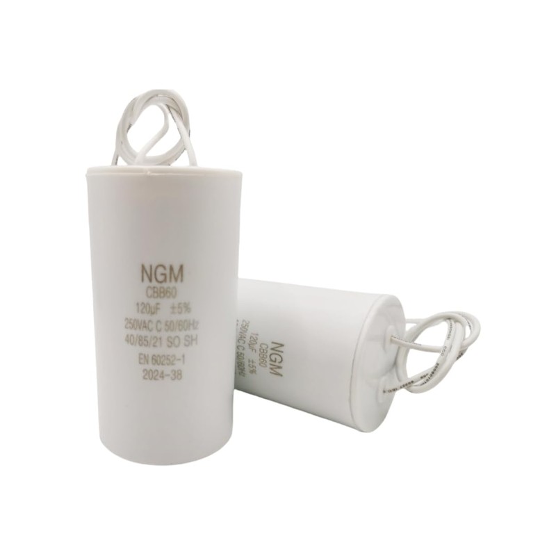 120UF MFD CBB60 Motor Run Capacitor 250VAC Volts Round Cylinder