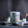 Bicuzat Enamel Ceramic Tea Caddy Tea Canister Tea Storage Container