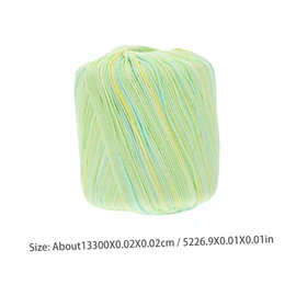 jojofuny DIY Sewing Thread 1 Roll Weaving Cotton Cord Yarn for Knitting Crochet Soft Comfortable Yarn Multicolored
