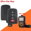 2 Keyless Remote Key Fob 4B for Toyota Avalon Camry