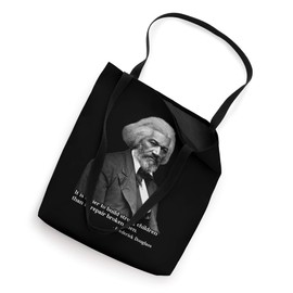 Frederick Douglass Inspirational Quote Black History Month Tote Bag