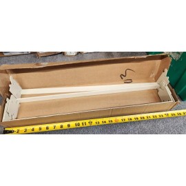 Lozier Lot of 4 Lozier LXB203PLT 2' x 3" Project Unpunched Welded Crossbar Platinum NeW