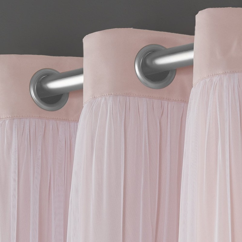 TOWN & COUNTRY LUXE Talia Double Layer Indoor Curtains, Sheer