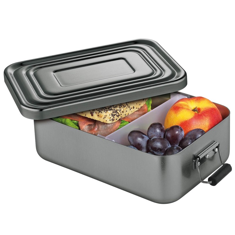 Lunch Box Alu anthra 18x12x5cm