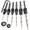 FTG USA Adjustable Wood Countersink Drill Bit Set 6 Pc