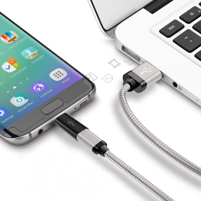 USB C Adapter, BabyElf Type C Female to Micro USB