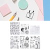 6pcs Silicone Embossing Folders Multipurpose DIY Craft Template Molds for