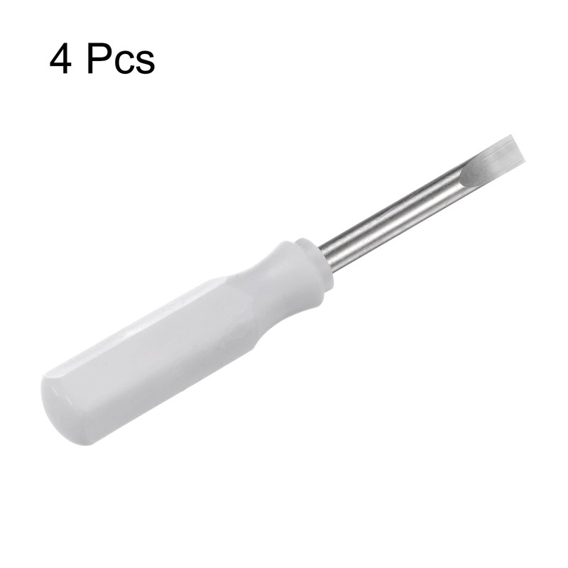 sourcing map 4Pcs SL2.5 Mini Slotted Screwdriver 2.5mm Magnetic Flat