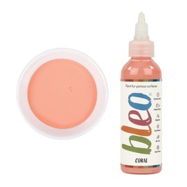 Guild Lane Bleo Fabric Paint – Upcycle & Transform Textiles, Wood and Cork – Non-Toxic, Waterproof & Fade-Resistant – Easy to Apply Paint (Coral, Pink, 100ml)