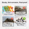 BERYLER 30PCS Small Clothes Pin with Hook for Easy Hanging,