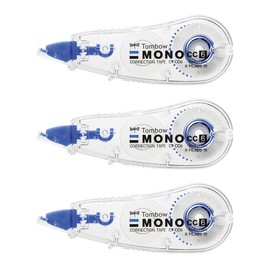トンボ鉛筆 修正テープ 6mm MONO モノCC (ミニサイズ・高密着テープ) 使い切りタイプ 6m 3個 KCB-327 (CT-CC6×3)