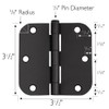 Design House Door Frame Hinges, Water-Resistant, Pre-Lubricated, For Left or