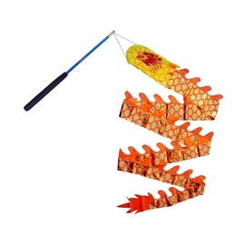 SAFIGLE 1 Set Gymnastic Streamer Long Ribbon Wand Twirling Wand for Kids Autumn Festival Decoration Dance Ribbons Kids Wand Gymnastics Gym Ribbon Fitness Three-Dimensional Polyester China