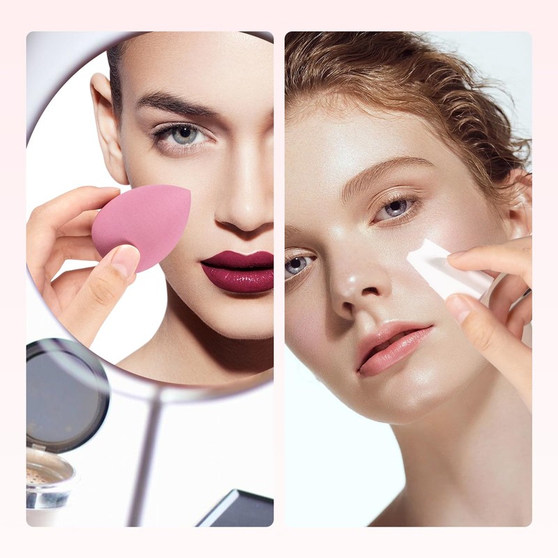 Make Up Sponge Set with Powder Puff Triangle, 32 Pieces
