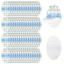 Upgraded Baby Shower Ear Stickers - 100PCS Newborn Waterproof Ear Cap Disposable Ear Covers Ear Protection for Shower Bathing Swimming Surfing Water Sports - Ear Protector, Transparency (4.5 x 7cm for 0-6 years old children)