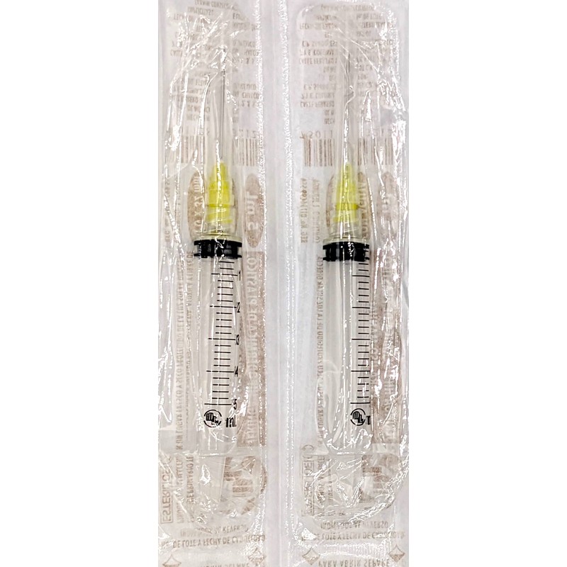 Caja De 100 Jeringas 5 mL Con Aguja 20 G