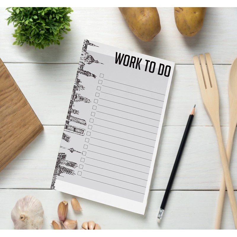Inkdotpot Daily Planner List Pad Notepads Memo Pad, Undated To-Do
