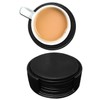 Faux leather round Tea Coasters with cover, pack of 6