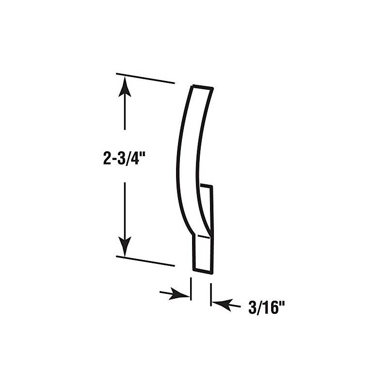 Prime-Line L 5794 Screen Tension Spring, 3/16 In., Center Mounted,