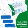 HypaPlast Blue Visually Detectable Plasters, 7.2x2.5cm (Pack of 100)