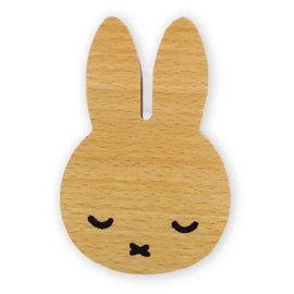 Tees Factory MF-5542534SU Miffy Wood Hook, Ease H: 2.3 x W 3.5 x D 1.5 inches (5.8 x 8.8 x 3.8 cm)