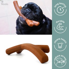 Nodo Bone Dog Chew Toy - Long Lasting Puppy Teething Chew - Thermoplastic Rubber - Suitable for Small Breeds - Perfect for Indoor and Outdoor Use.