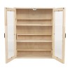 Unbranded 6-Tier Display Shelves Unit Cabinet Adjustable w/ Doors Toys