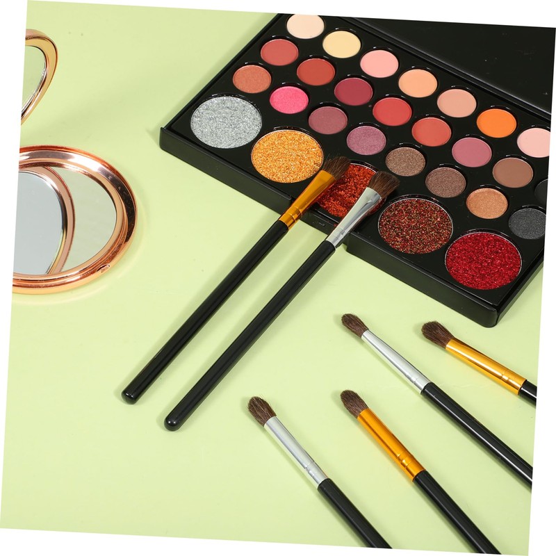 Vaguelly 6Pcs Eyeshadow Brush Set Soft Horse Hair Eye Makeup