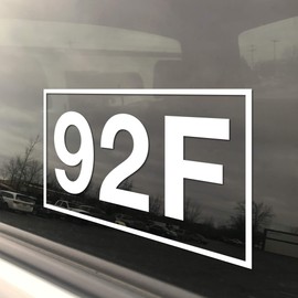 Military Army MOS 92F Petroleum Supply Specialist 3x5 White Heavy Duty Die Cut Vinyl Window Sticker Decal